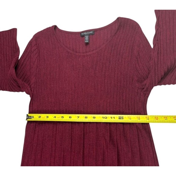 Eileen Fisher Dress Size Petite Small 100% Wool Italian Yarn Rib Release Pleats - Picture 7 of 14